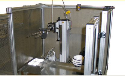 증명서를 주는 녹은 금속 비말 저항하는 물자 시험 기계 ISO 9185
