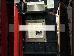 ISO834-1, EN1363-1 강철 구조물 방화 코팅 화재 시험 장비