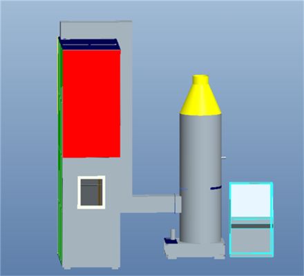 전선 및 케이블 묶음 연소 시험기, 수직 설치된 묶음 전선 및 케이블 시험기