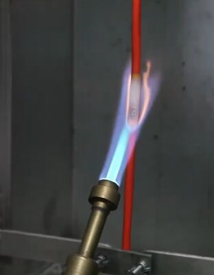 ASTM D 6096-21 DX8363 와이어 테스트 장비 단일 케이블에 대한 수직 불꽃 테스트 IEC 60332-1